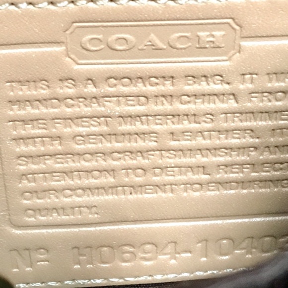 Coach Leather/Fabric Crossbody Signature Bag - Picture 5 of 5